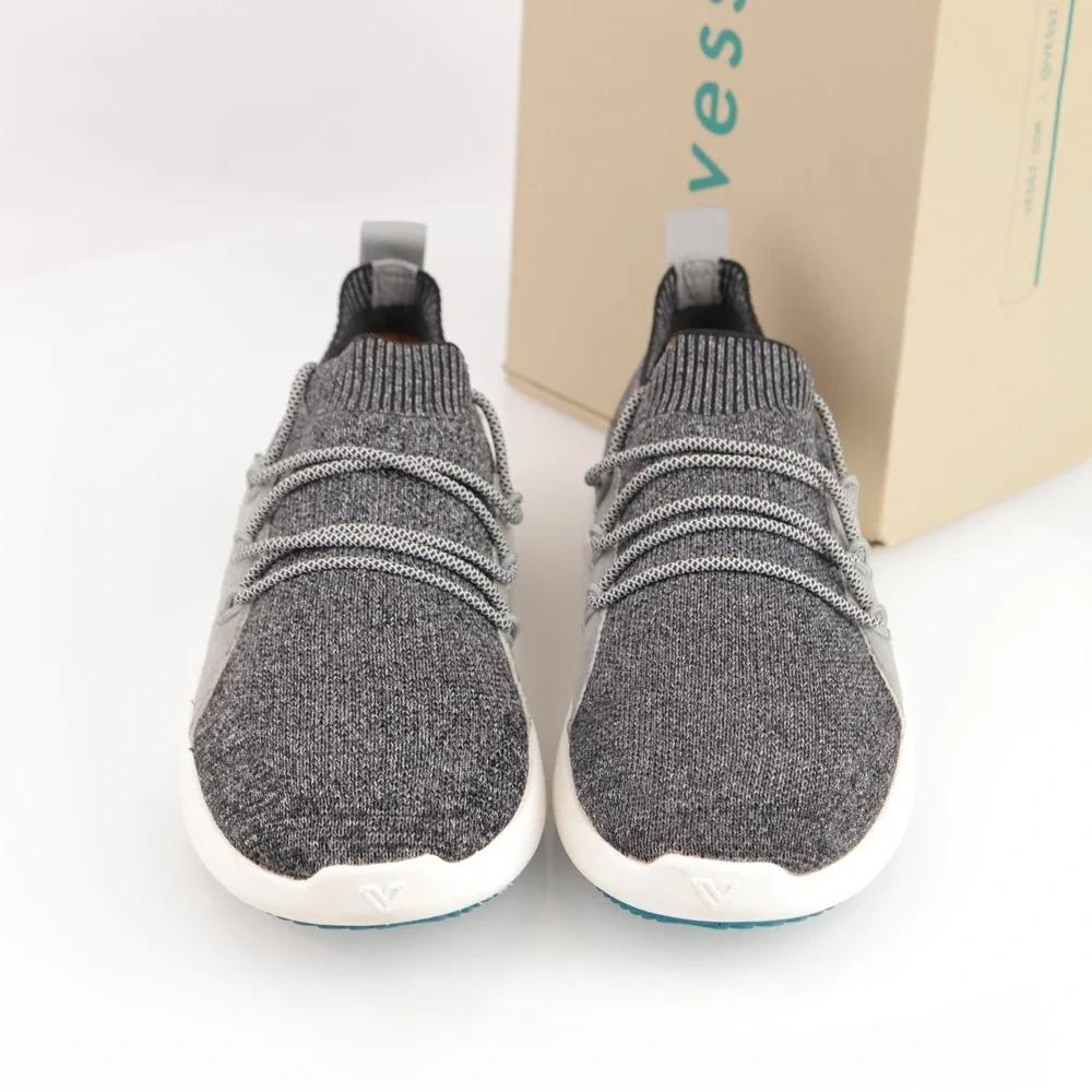 Vessi Womens Cityscape Classic Sneaker Size 7 Waterproof Gray Lace Up Knit Shoes